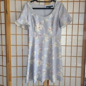 French Connection Light Blue Floral Dress